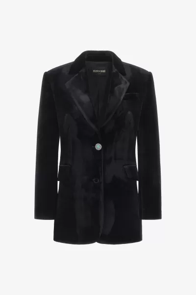 Jacket Donna Blazer Offerta Speciale Roberto Cavalli Nero_191101
