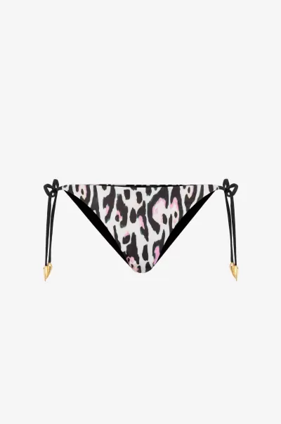 Roberto Cavalli Multicolor Donna Abbigliamento Mare Slip Bikini Con Stampa Jaguar Cliente