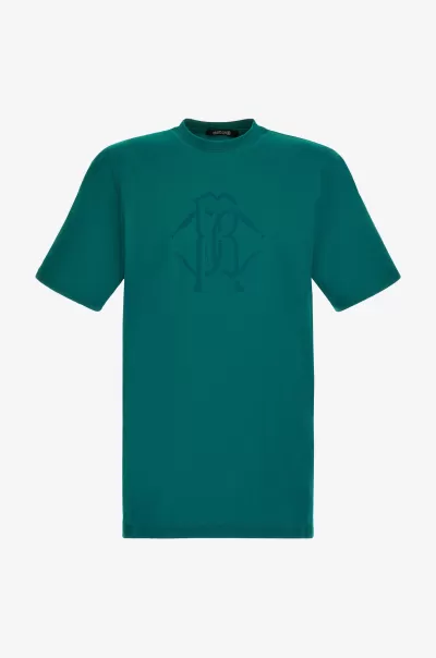 Offerta Peacock Roberto Cavalli T-Shirt Con Logo Uomo T-Shirt E Polo