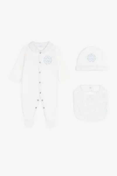 Bambino Baby_Blue Completo Con Monogram Rc Abbigliamento Popolarità Roberto Cavalli