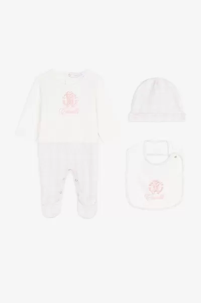 Abbigliamento Bambino Completo Con Monogram Rc Roberto Cavalli Baby_Pink Originale