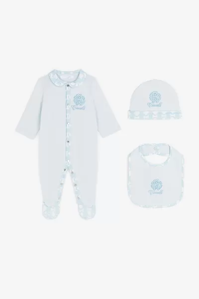 Completo Con Monogram Rc Roberto Cavalli Qualità Bambino Abbigliamento Baby_Blue