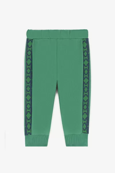Green Roberto Cavalli Abbigliamento Pantaloni Sportivi Con Monogram Rc Spesa Bambino