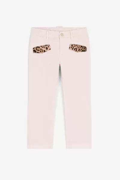 Pantaloni Con Monogram Rc Bambino Roberto Cavalli Abbigliamento Baby_Pink Ultimo Modello
